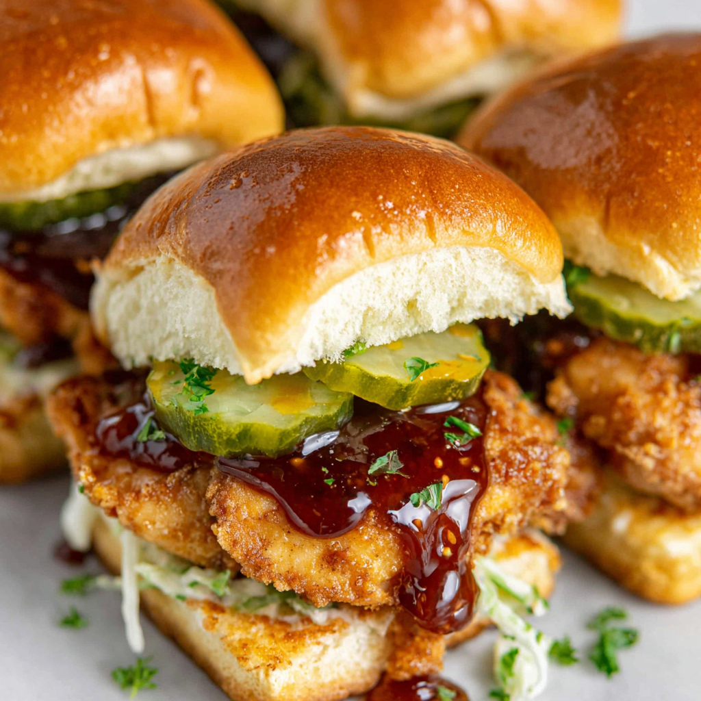 Hot Honey Chicken Sliders