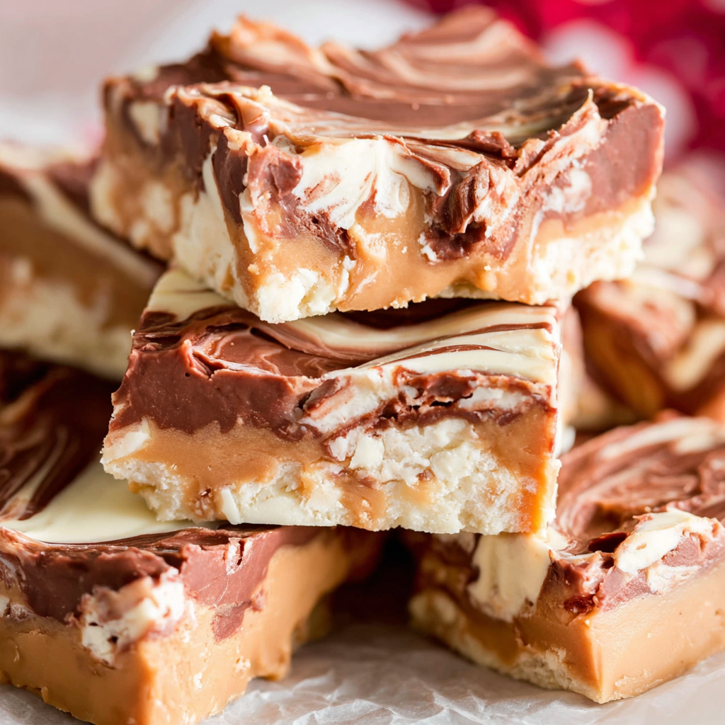 Three-Ingredient Tiger Butter Fudge