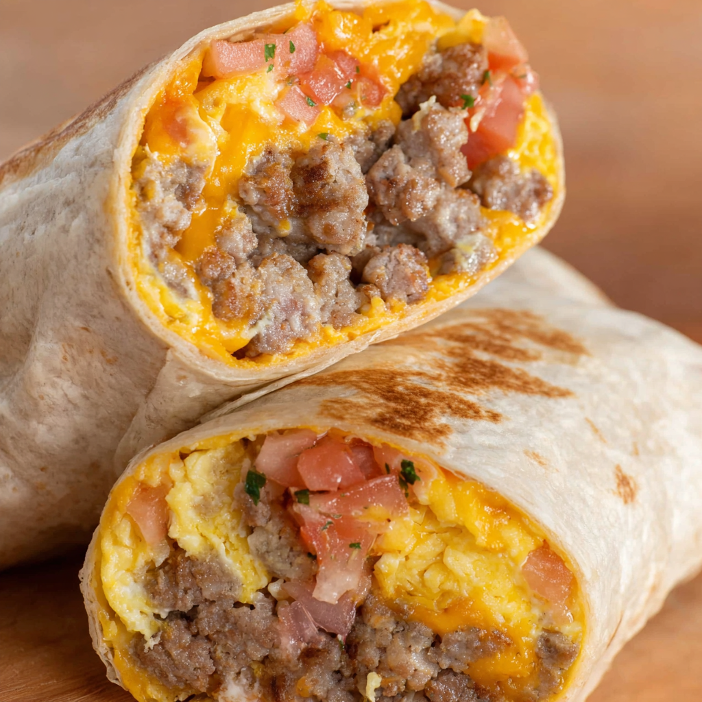 Freezer Breakfast Burritos