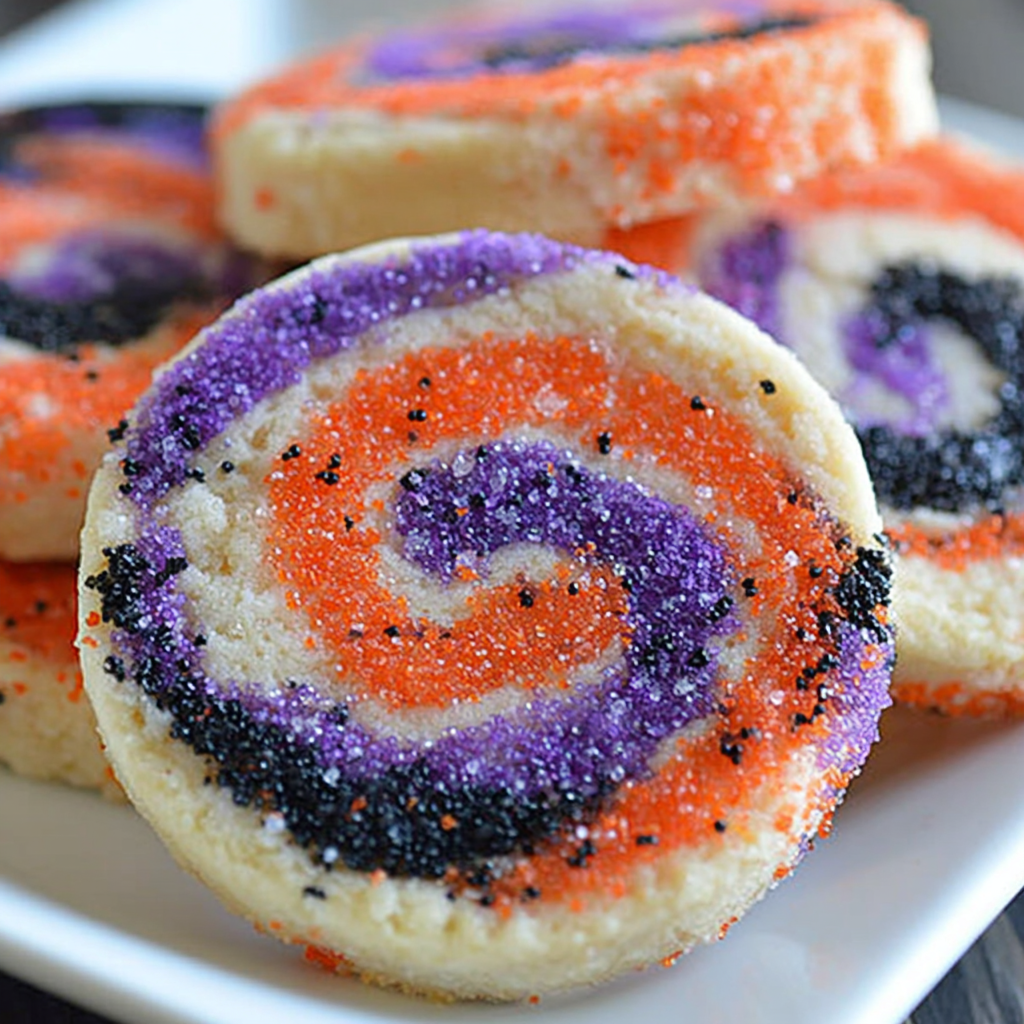 Spiral Halloween Cookies