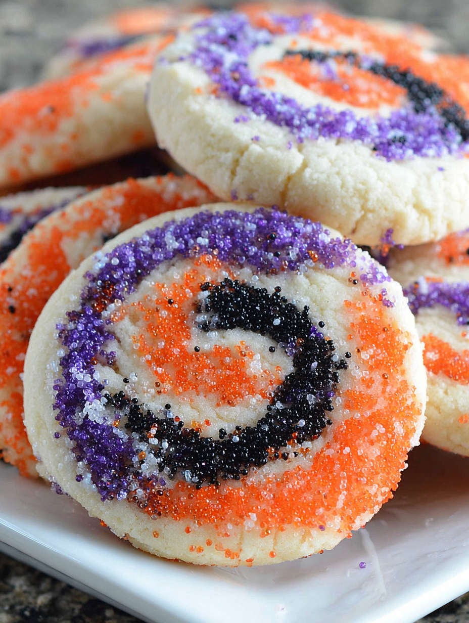 rolled spiral cookie dough logs