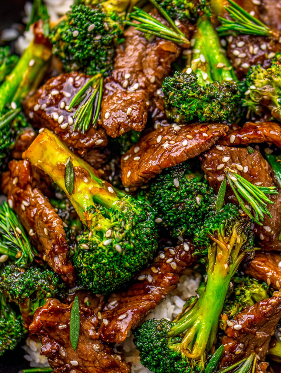 Searing beef in a hot skillet for beef and broccoli