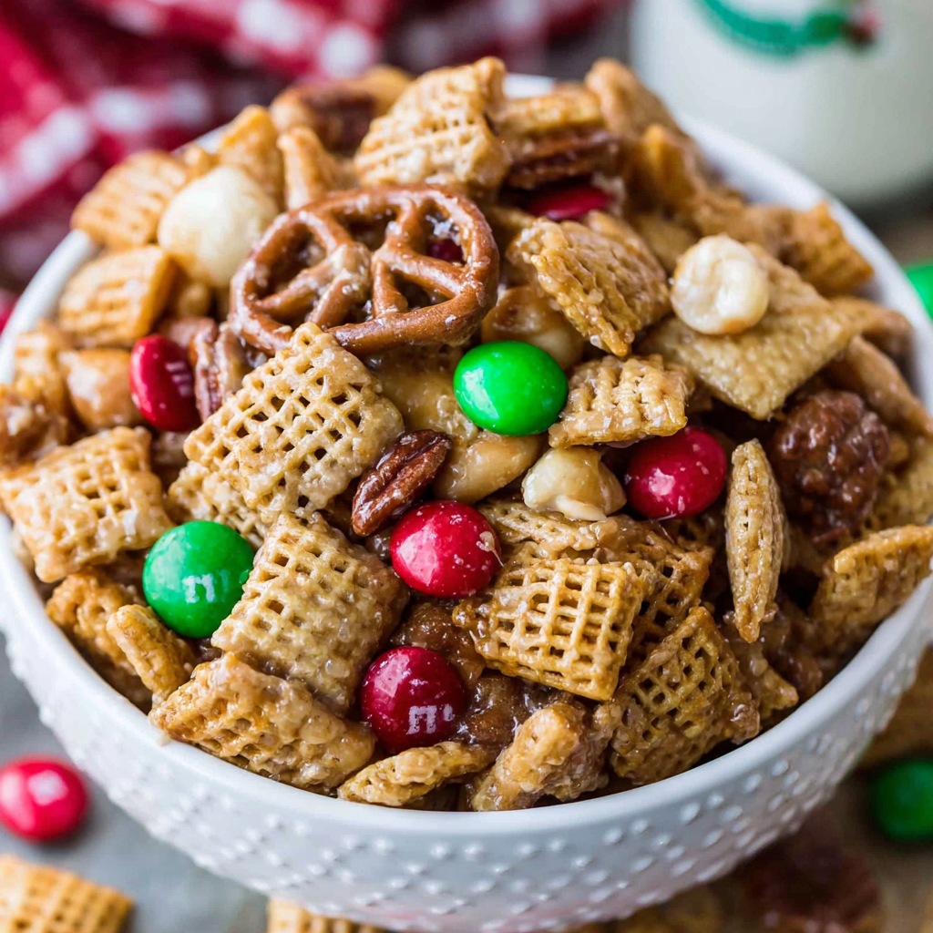 Sweet and Salty Chex Mix (Christmas Crack)