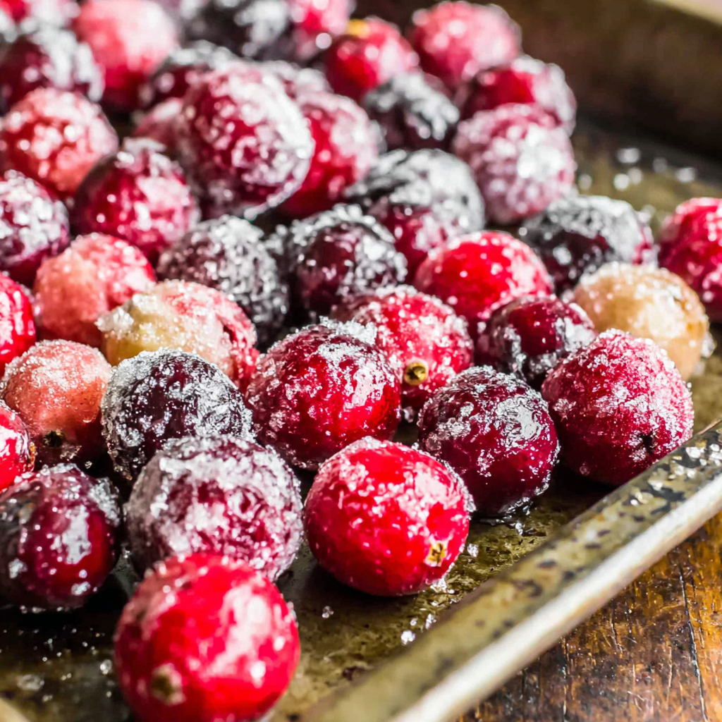 The Easiest Sugared Cranberries