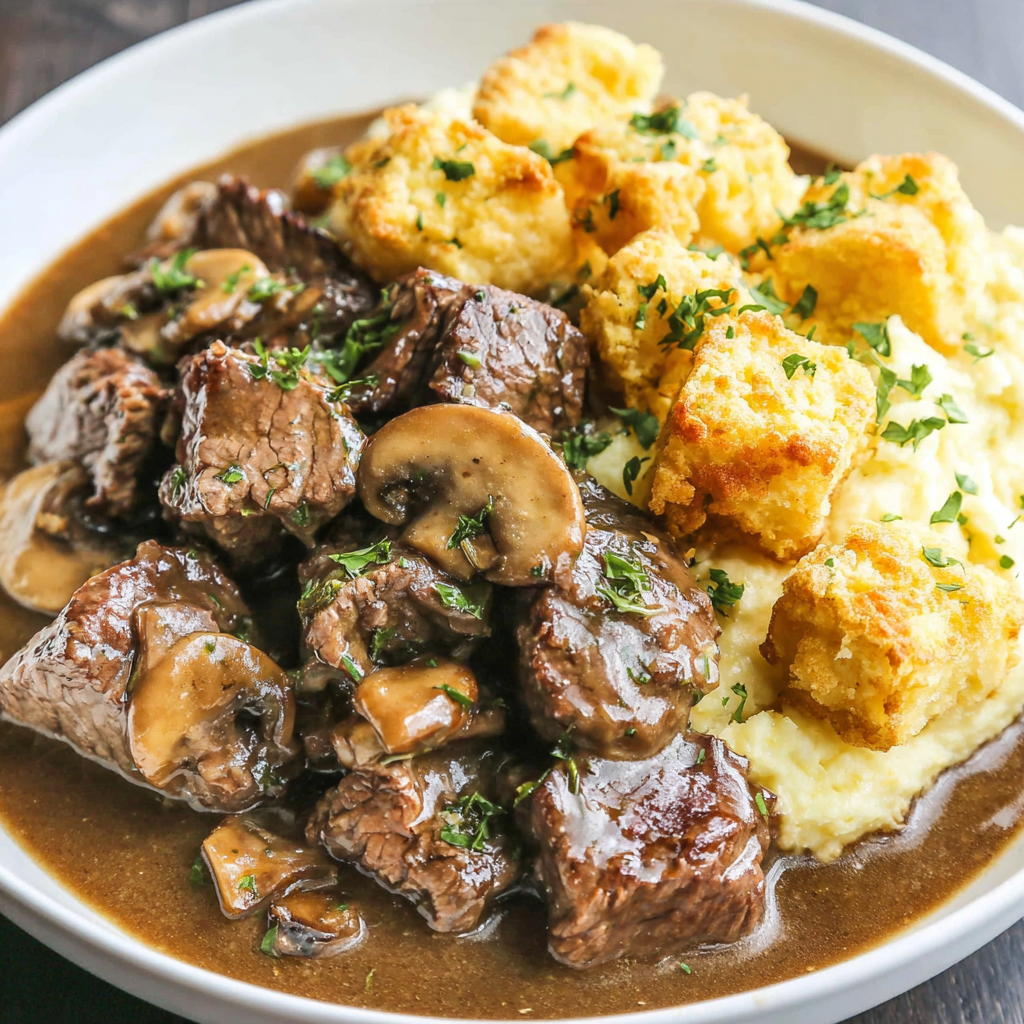 Easy Beef Tips with Savory Pan Gravy