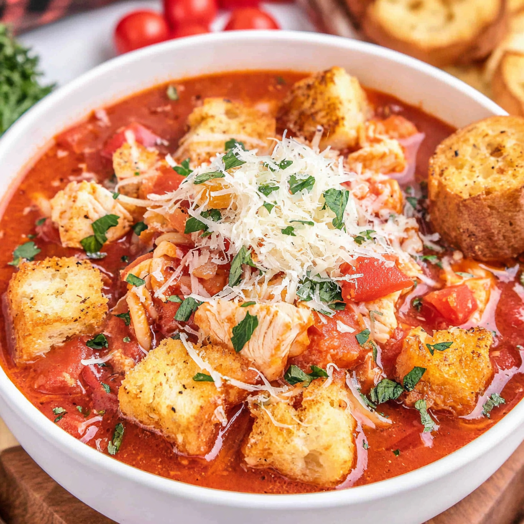 Crock Pot Chicken Parmesan Soup
