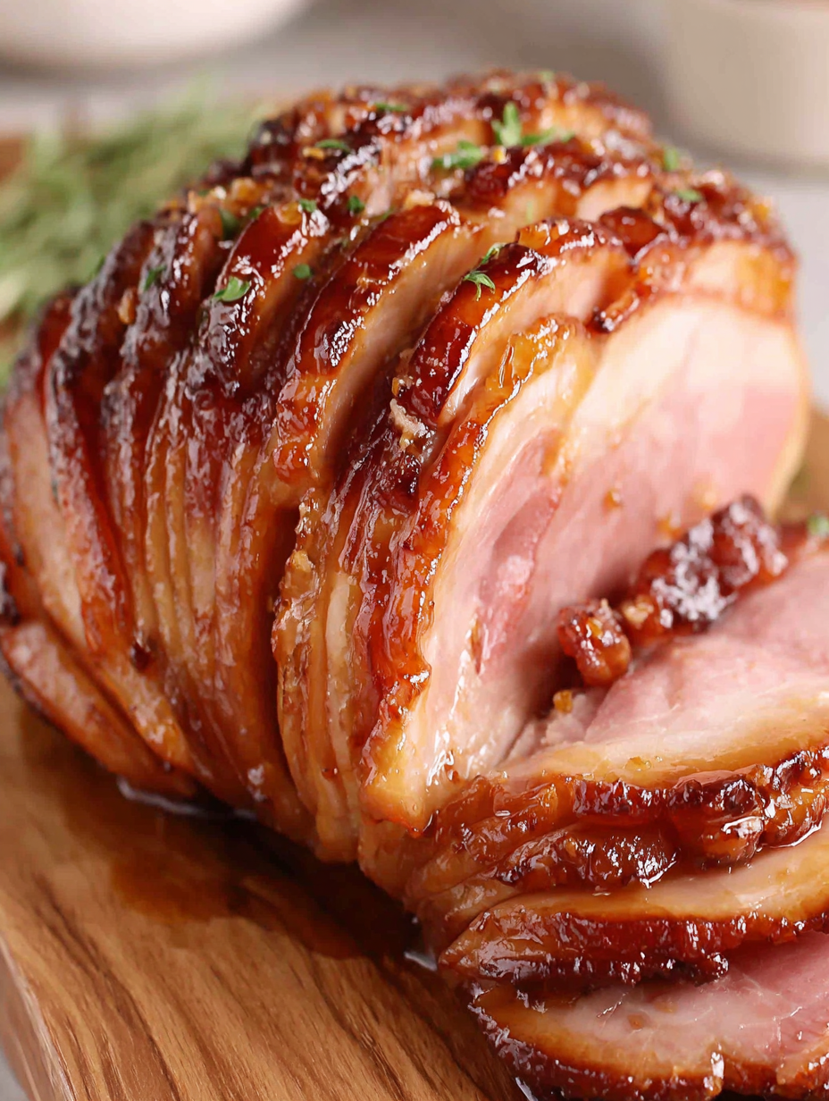 Maple bourbon glaze in a saucepan