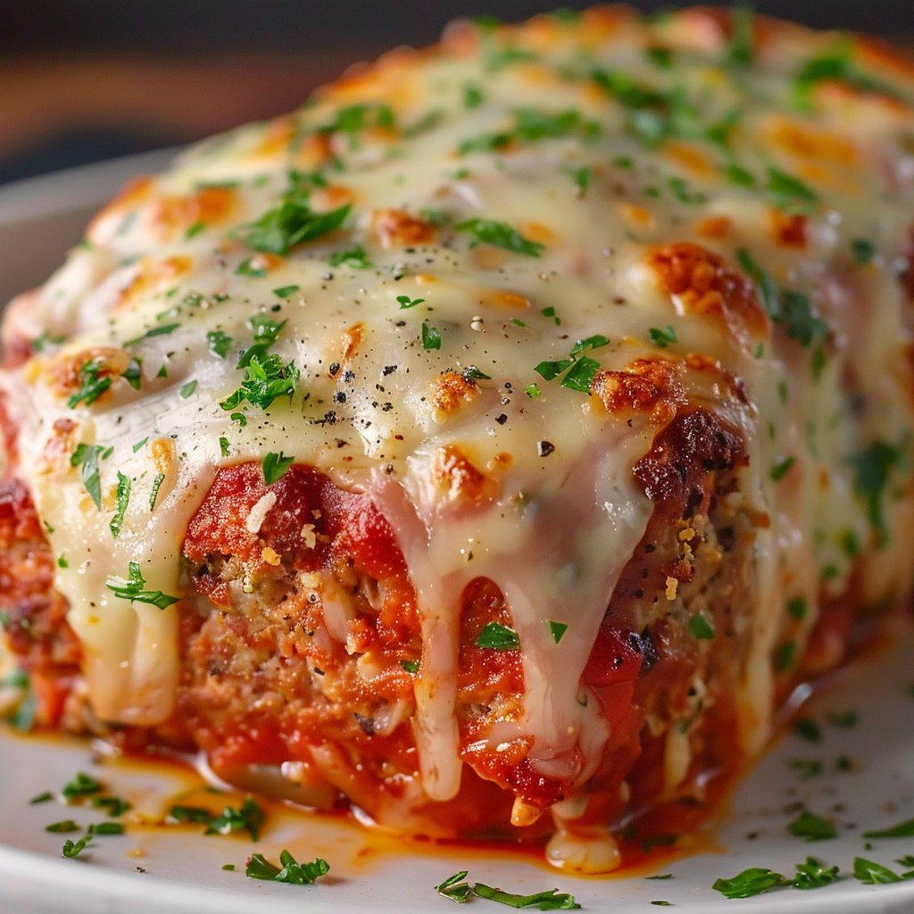 Savory Chicken Parmesan Meatloaf