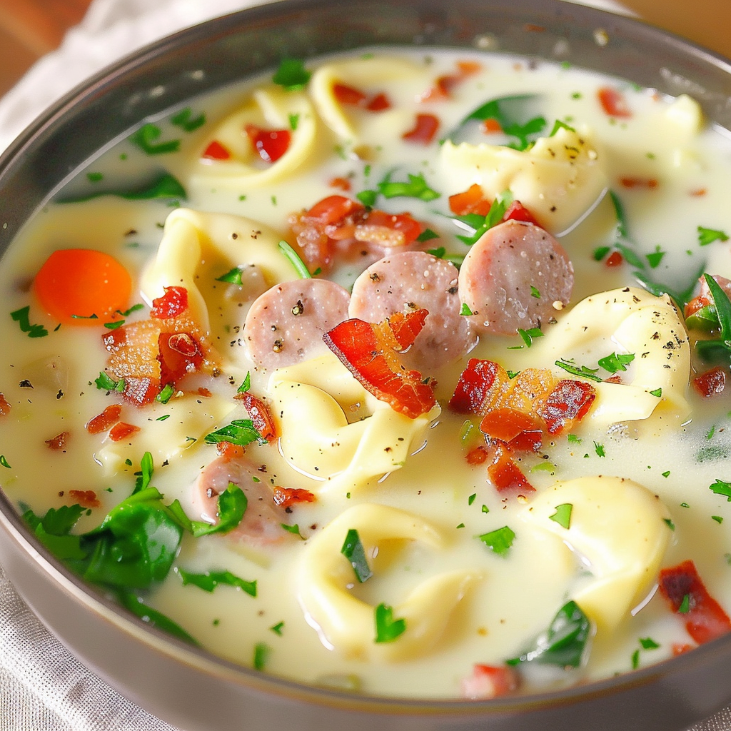 Creamy Tortellini Soup