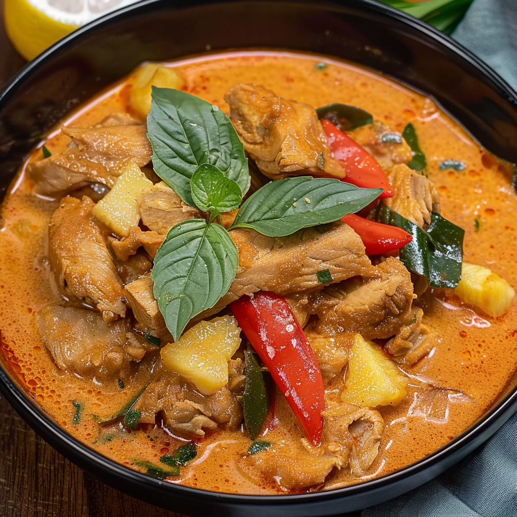 Red Thai Curry with Pork and Coconut Milk