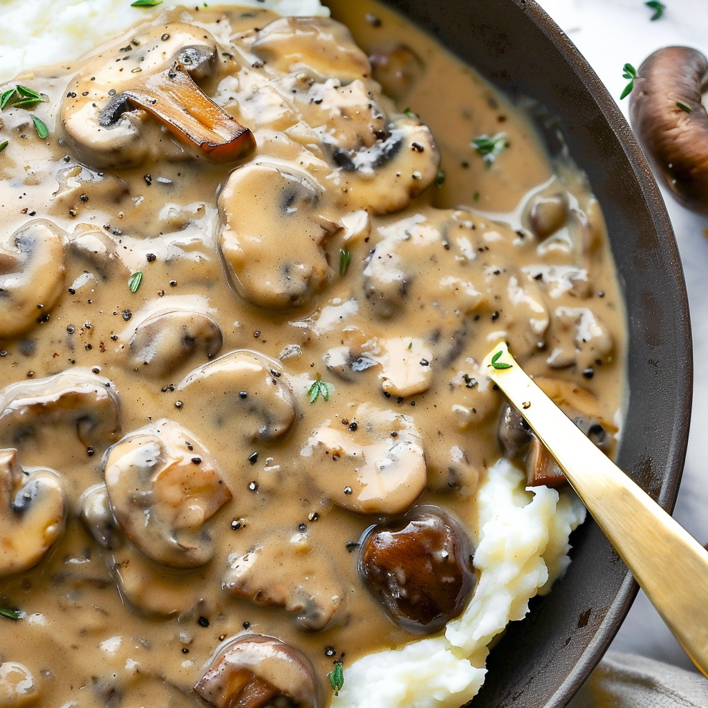 Creamy Gluten Free Mushroom Gravy – Also Dairy Free!