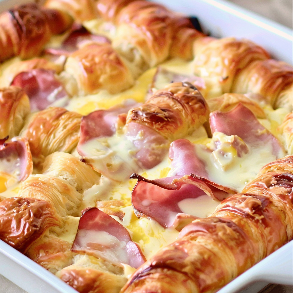 Croissant Breakfast Casserole