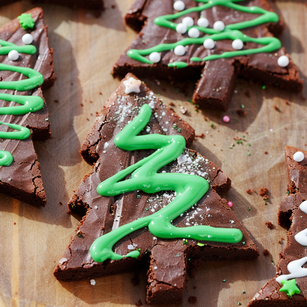 Christmas Tree Brownies