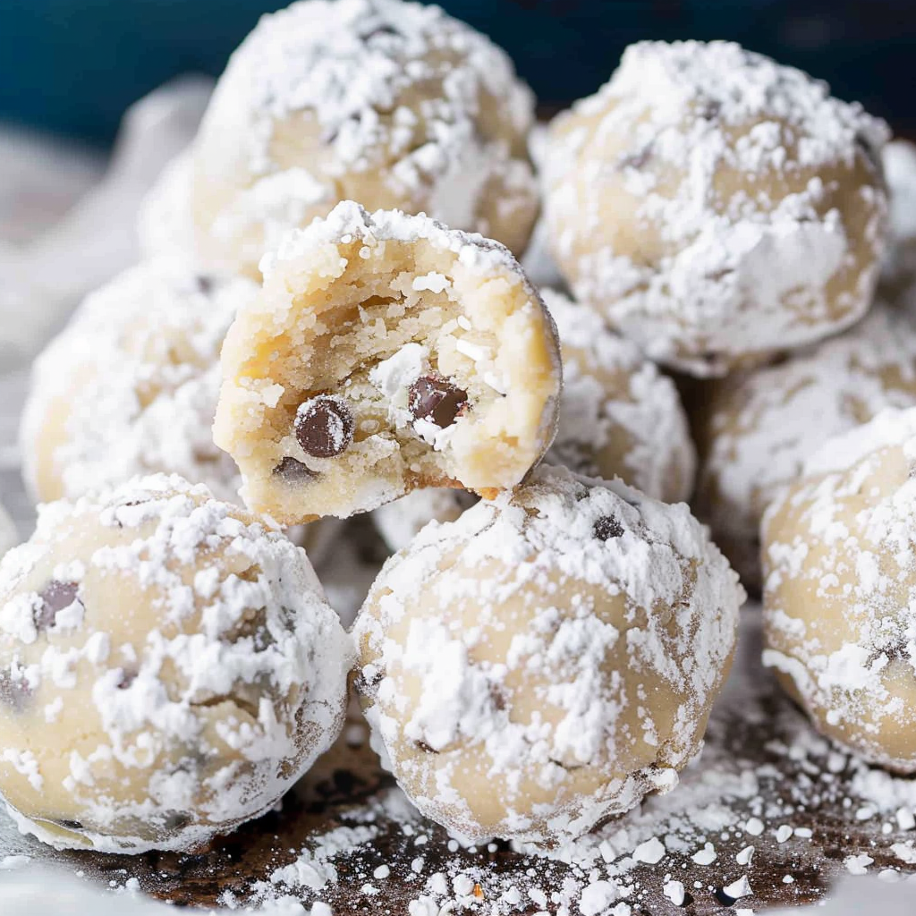 Chocolate Chip Snowball Cookies