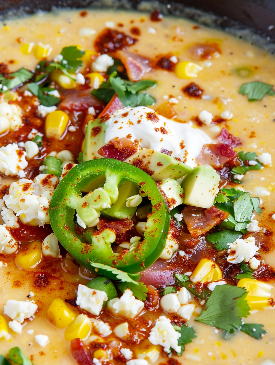 Charred corn in a skillet for Mexican street corn soup
