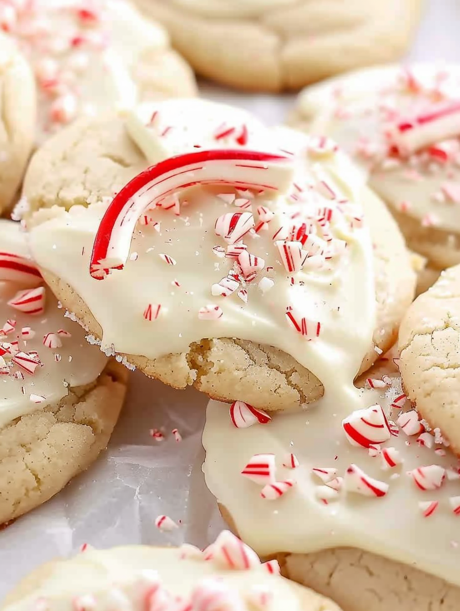 White Chocolate Peppermint Sugar Cookies