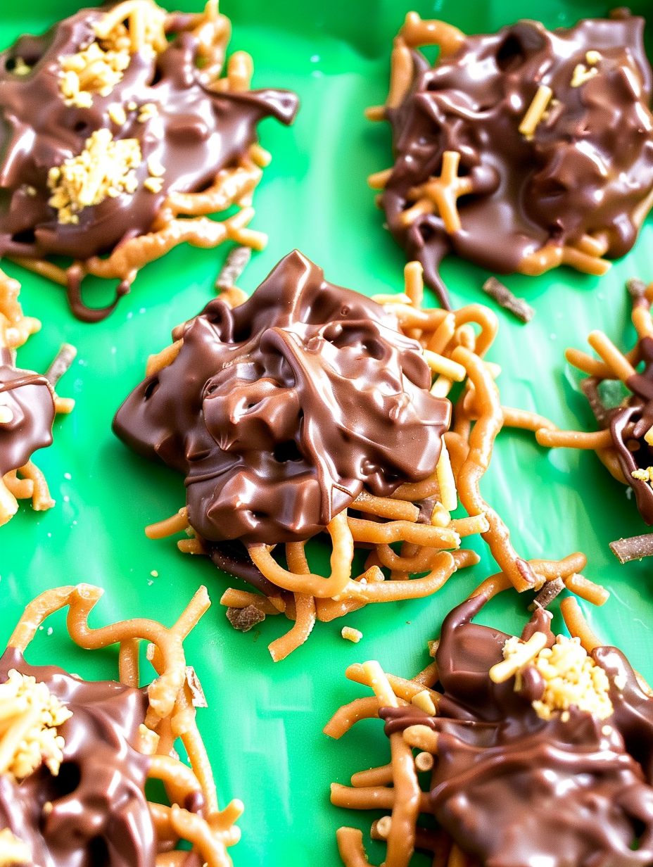 Chocolate Haystack Cookies (No Bake)