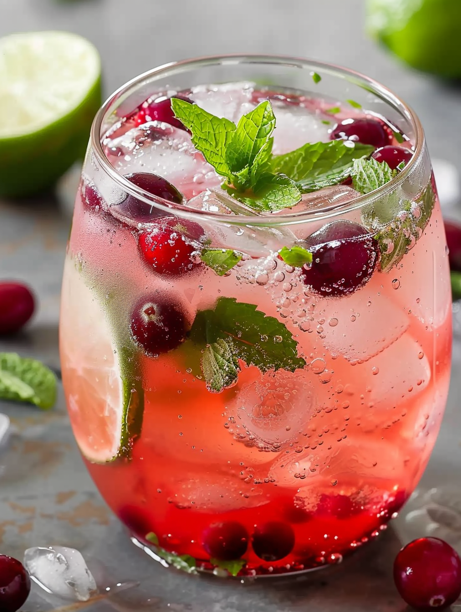 Holiday Cranberry Mojito