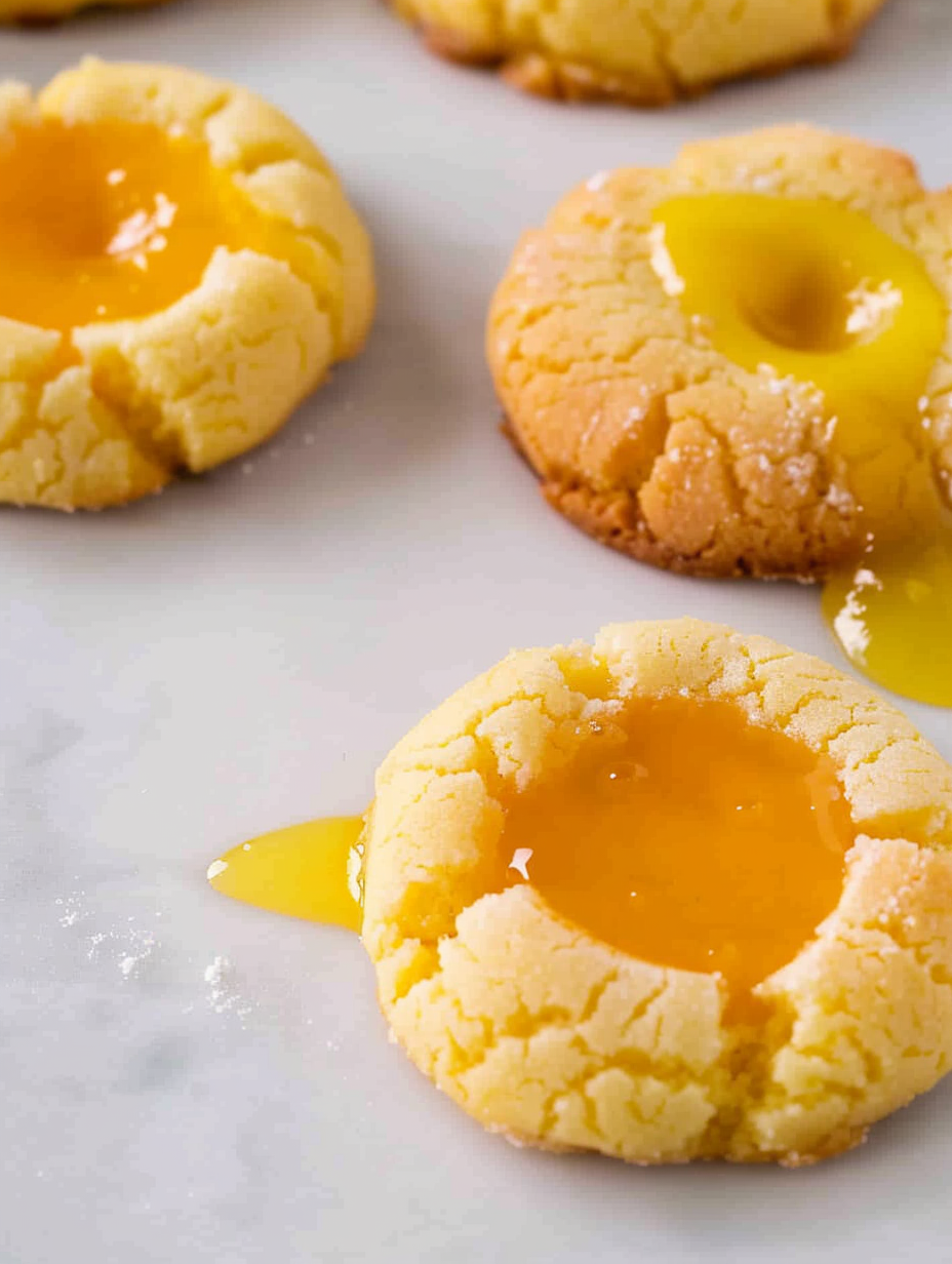 Lemon Curd Cookies (Thumbprint!)