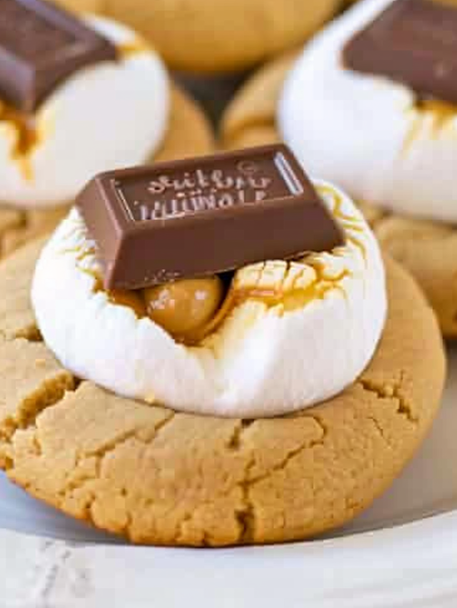 Peanut Butter Fluffernutter Cookies
