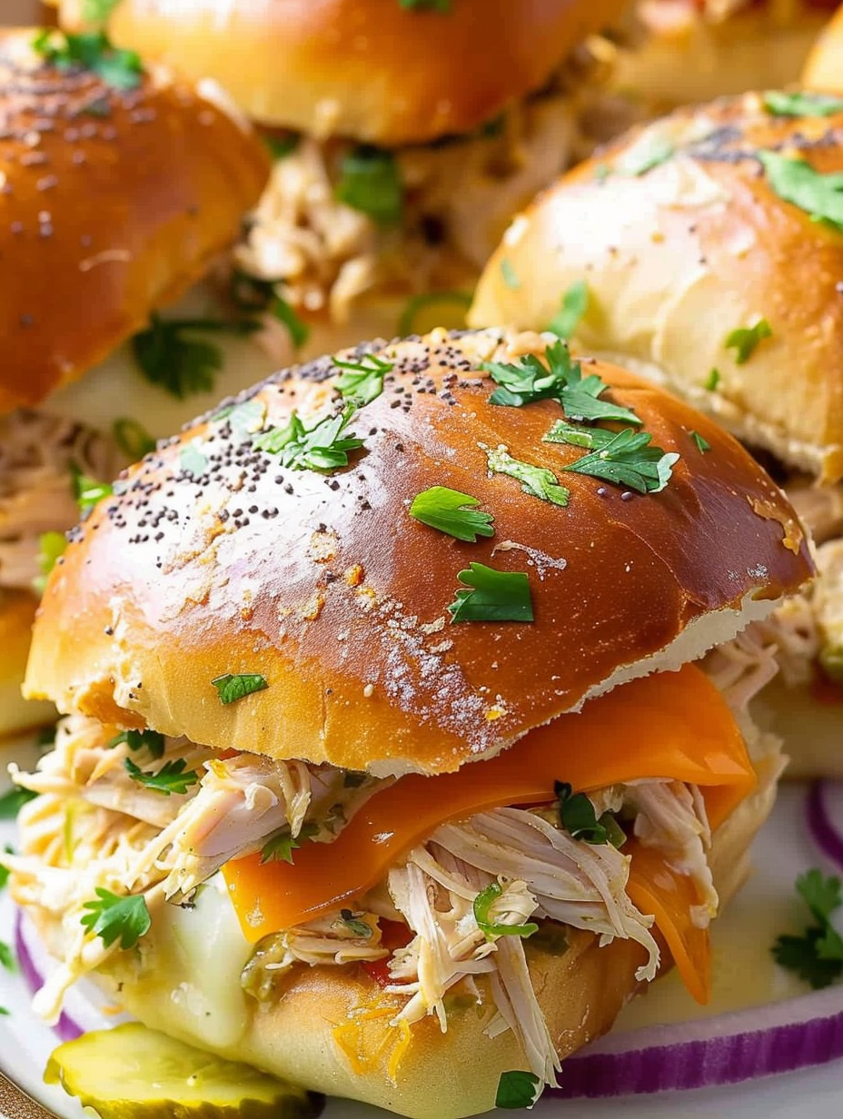 Shredded Rotisserie Chicken Sliders – The Best Game Day Appetizer