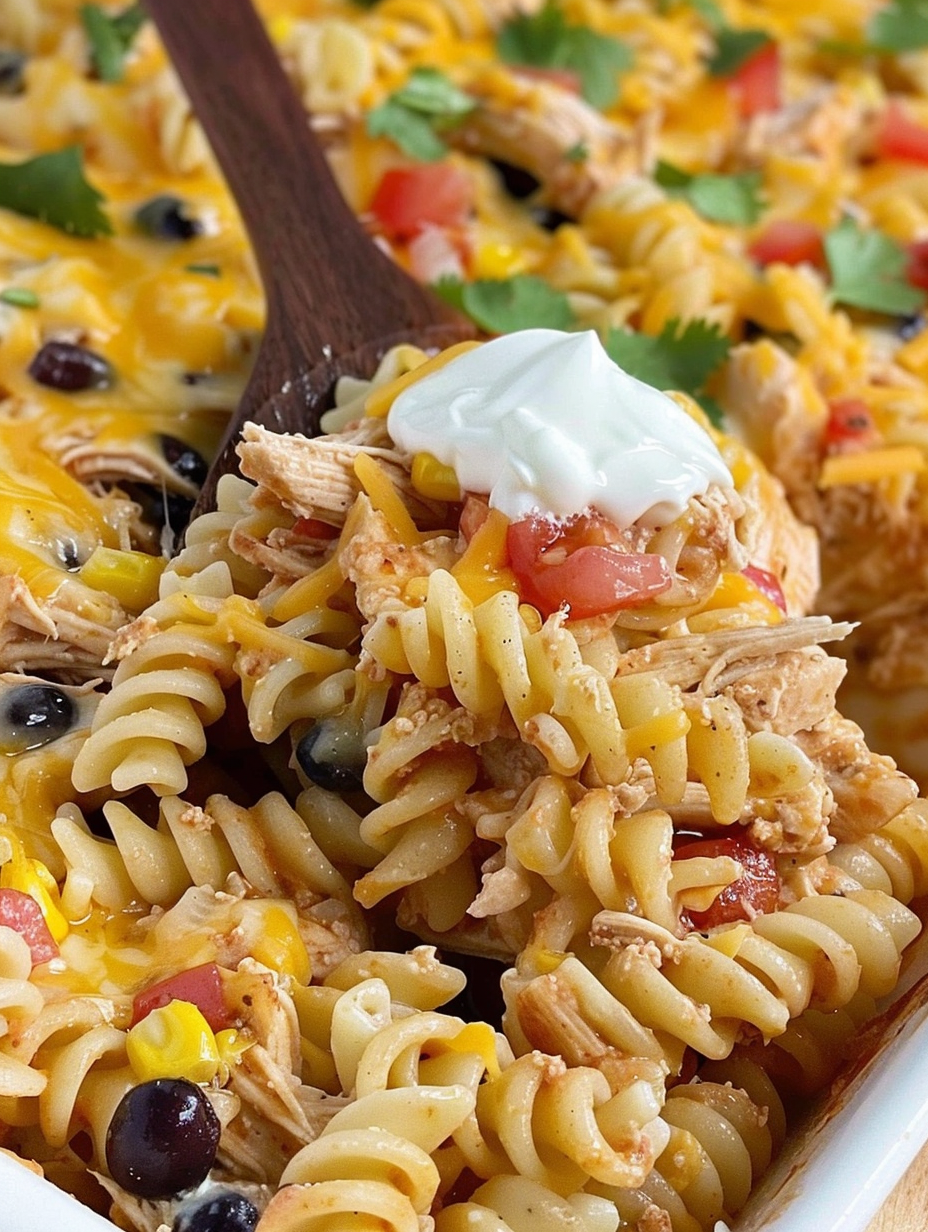 Serving suggestion with avocado and cilantro garnish