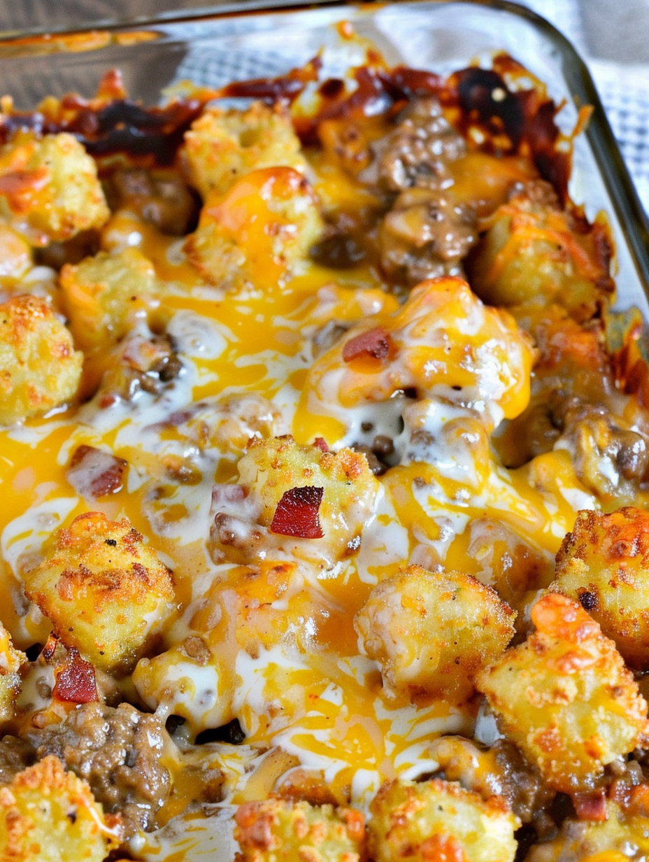 Cheeseburger Tater Tot Casserole