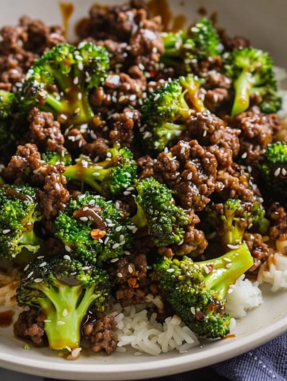 Ground Beef and Broccoli