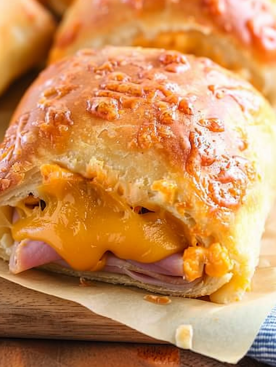 Hot Ham and Cheese Rolls