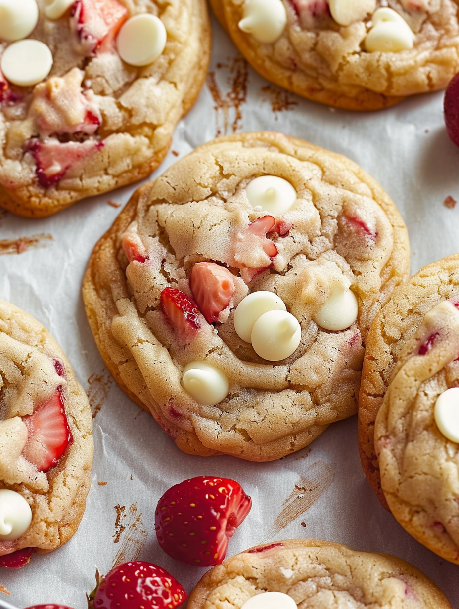 Strawberries and Cream Cookies
