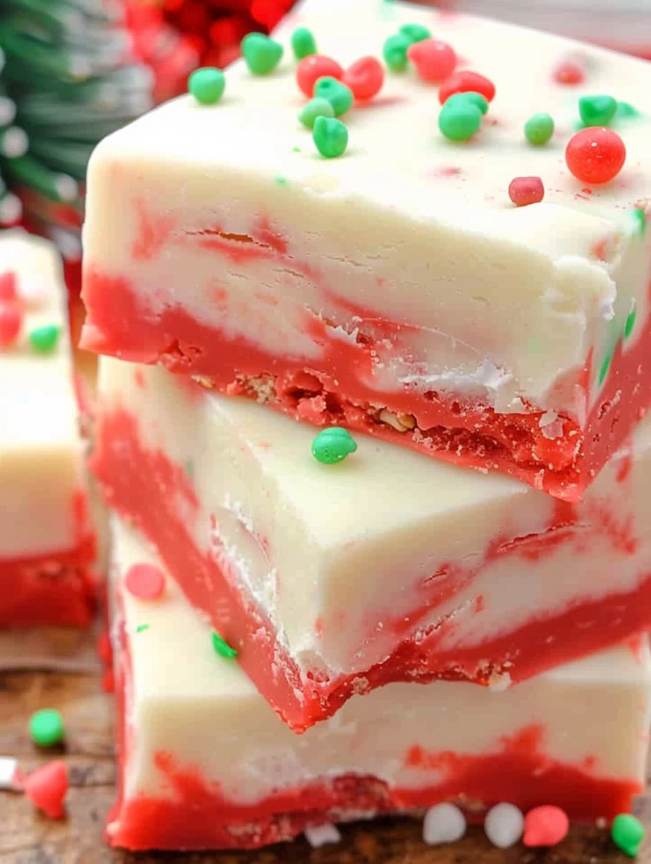 Christmas Cake Batter Fudge