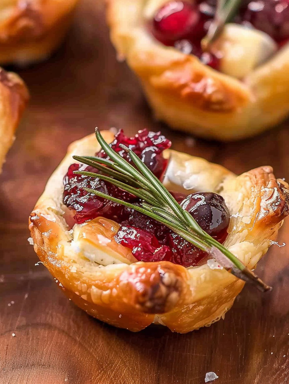 Cranberry Brie Bites (with video)