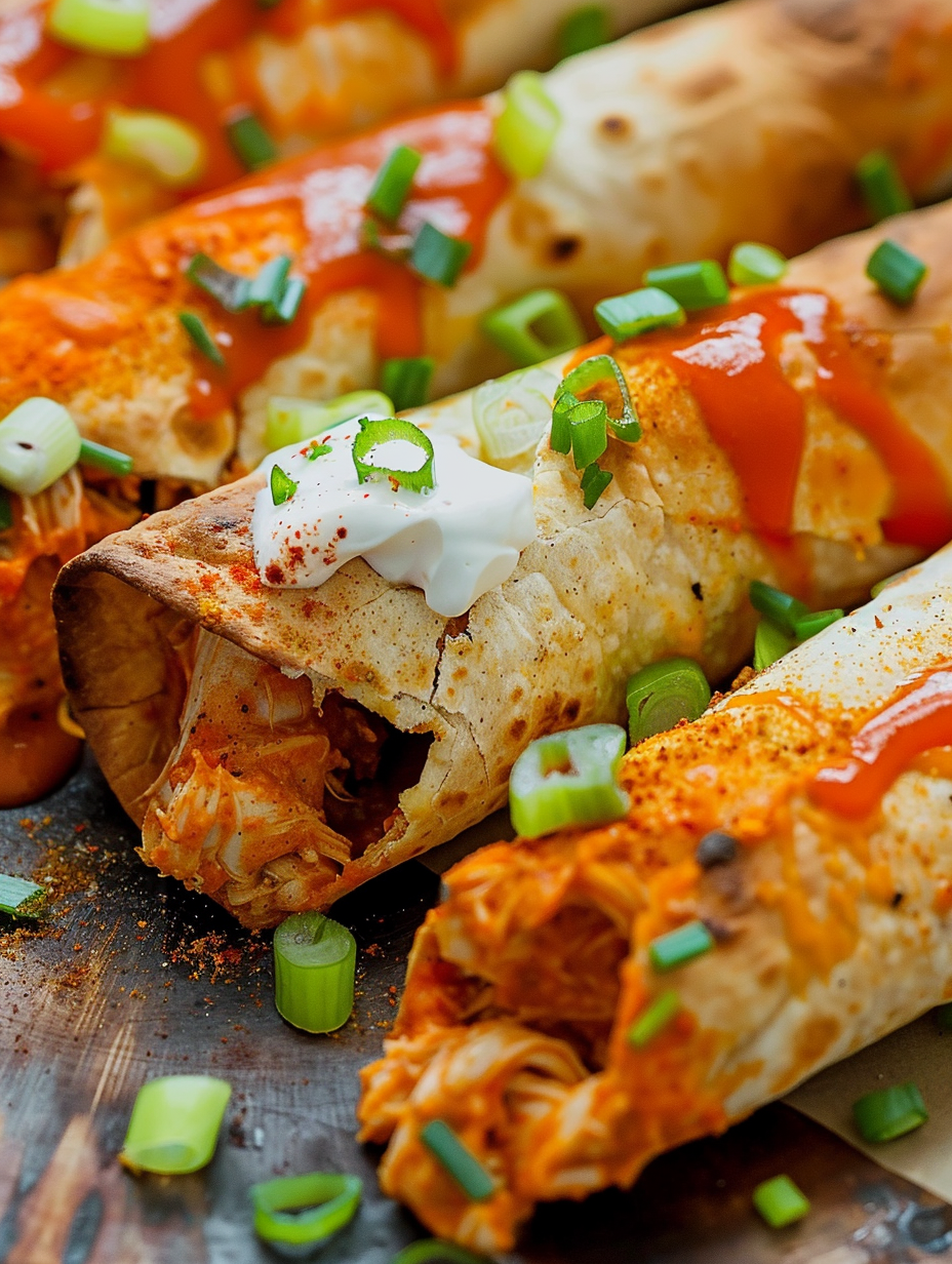 Buffalo Chicken Taquitos