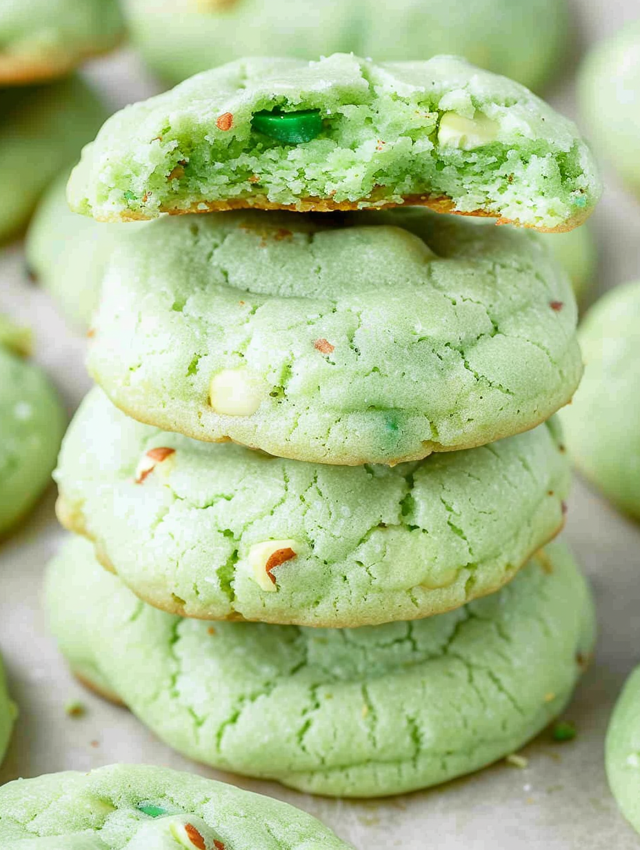Pistachio Pudding Cookies