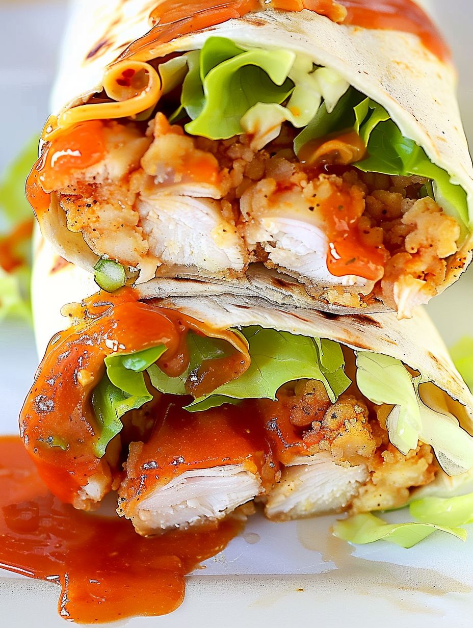 Sticky Chicken Finger Wraps