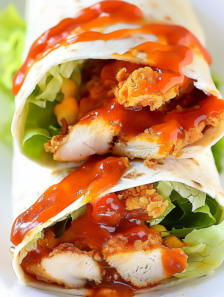 Sticky glazed chicken fingers in a bowl ready for wraps