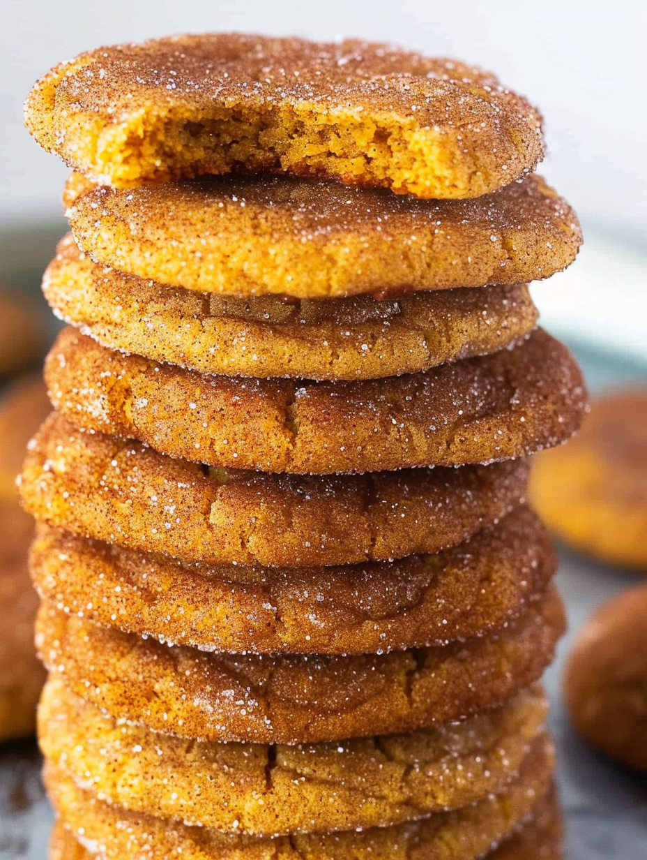 Rolling pumpkin snickerdoodle dough in cinnamon sugar