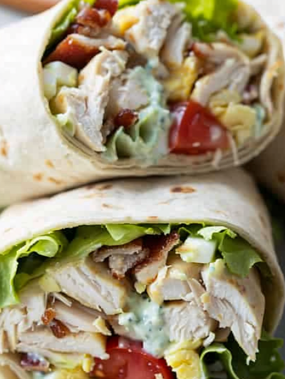 Chicken Cobb Salad Wraps