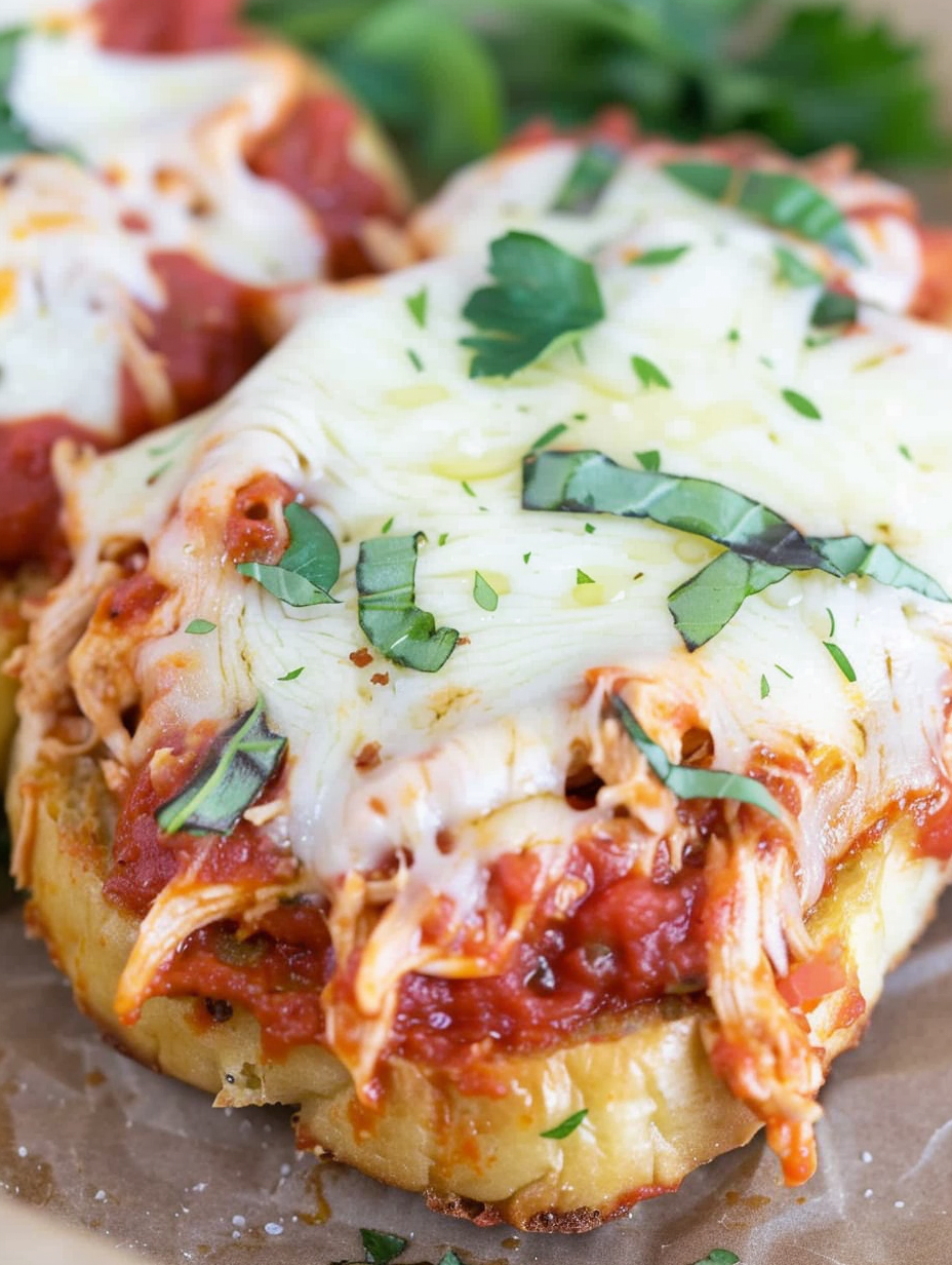 Shredded Chicken Parmesan Sandwich