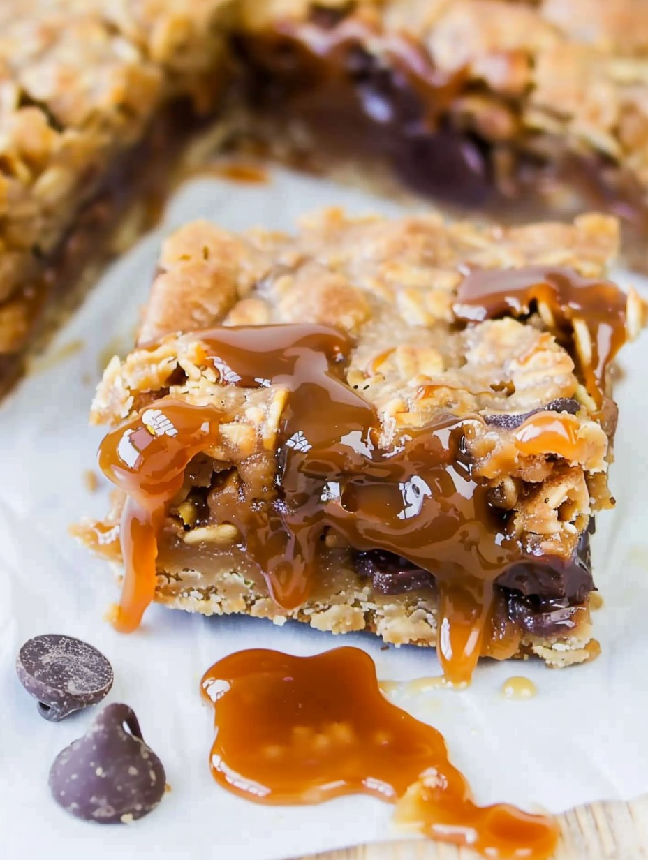 Stack of caramel chocolate bars