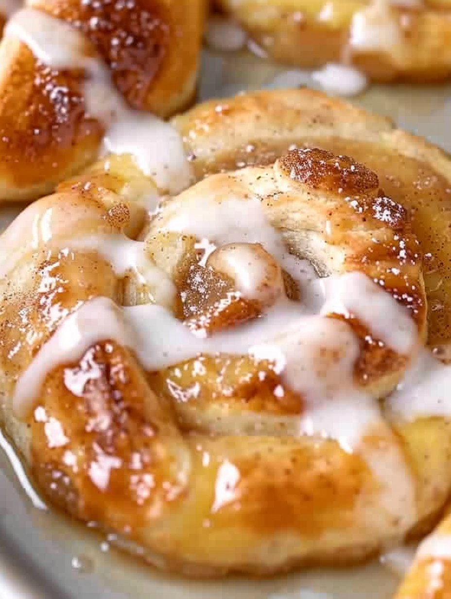 Easy Apple Danishes on baking sheet