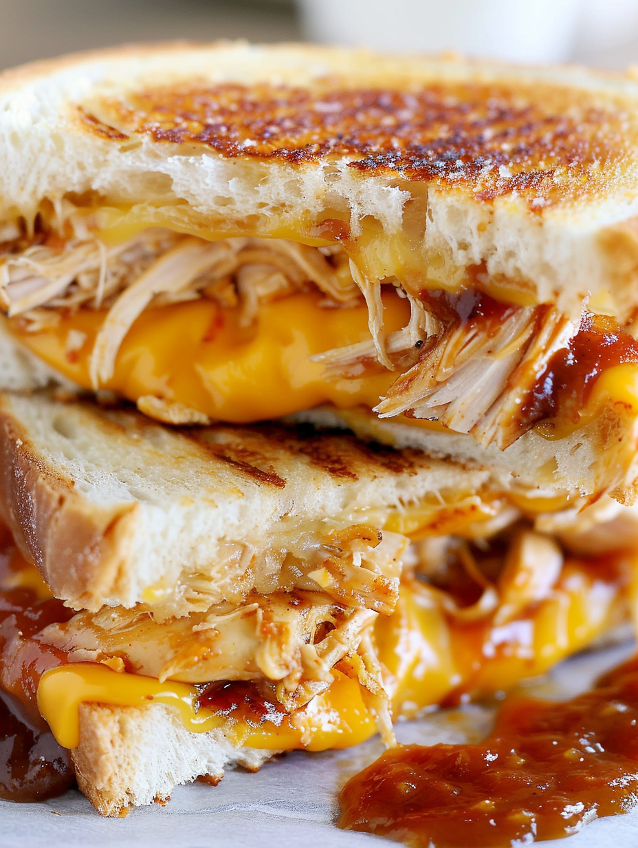 BBQ Chicken Grilled Cheese