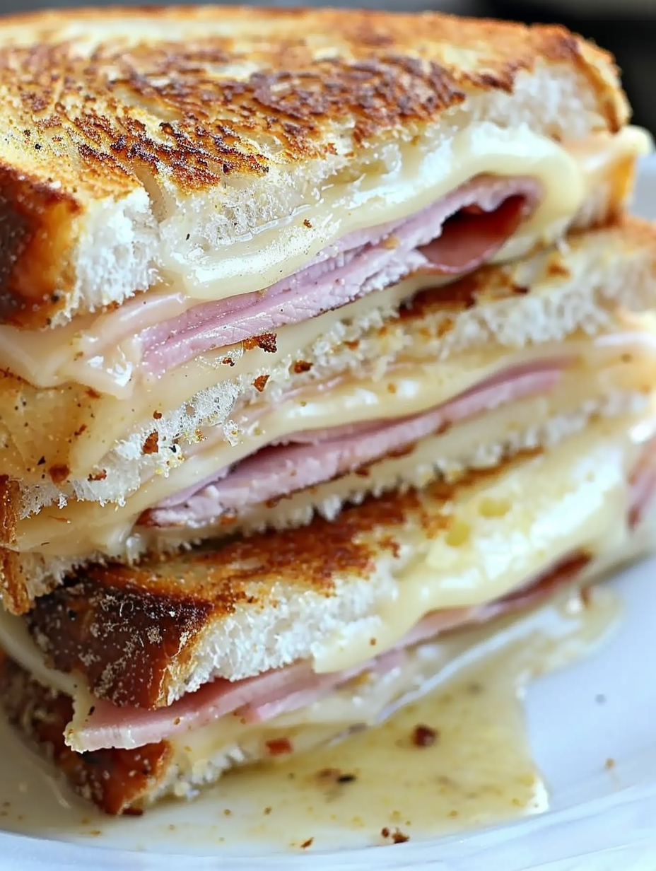 Chicken Cordon Bleu Grilled Cheese