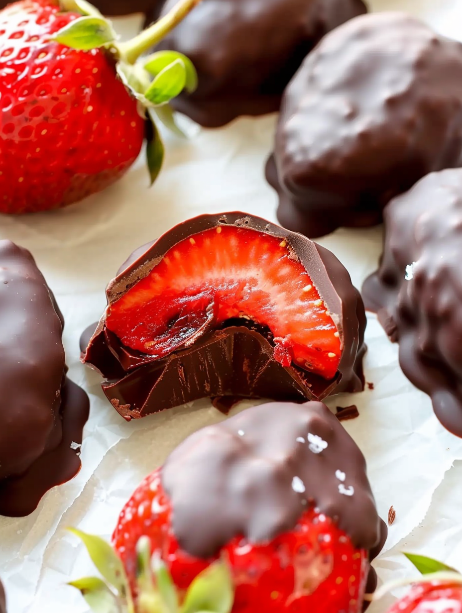 Frozen bites arranged on a serving plate with mint garnish