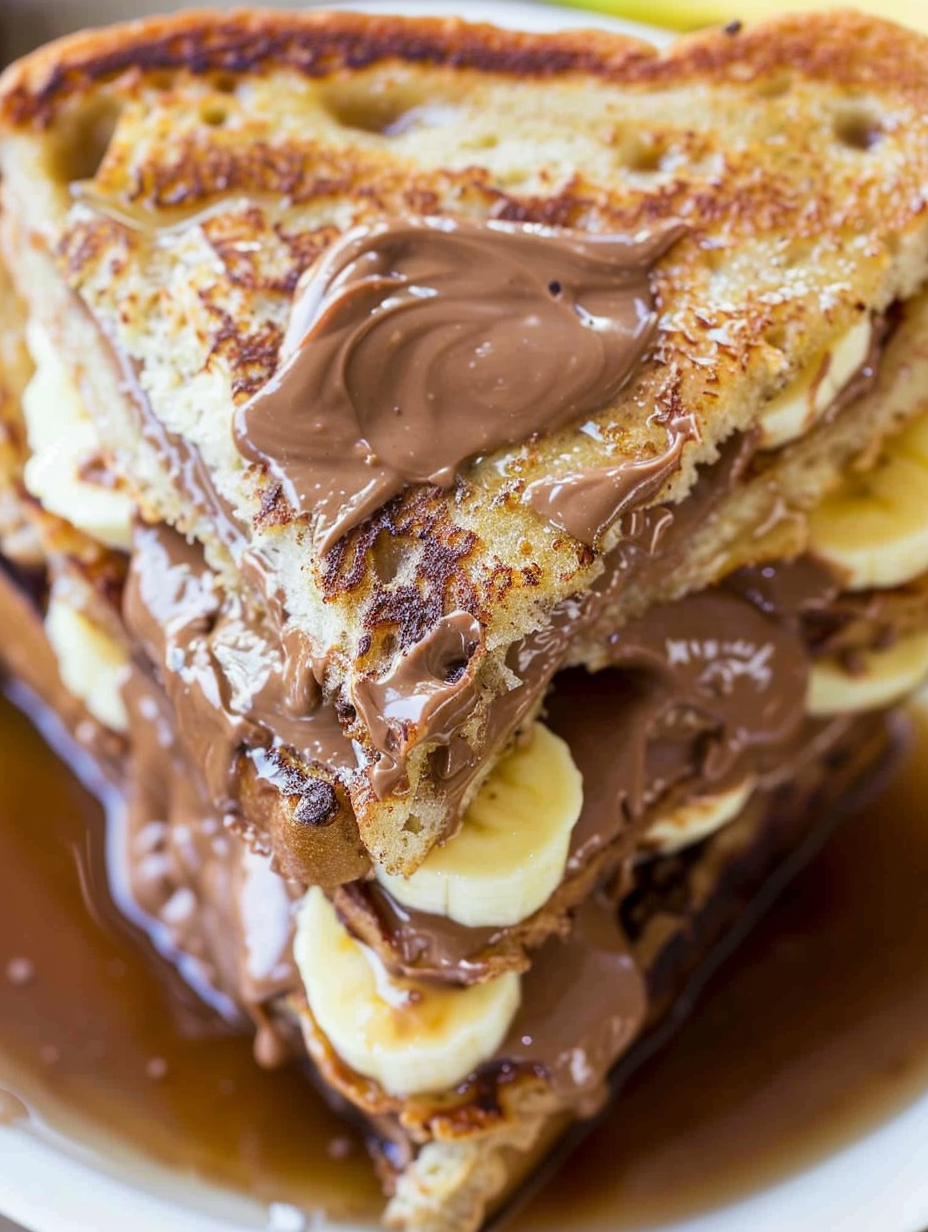 Prepared ingredients for stuffed French toast