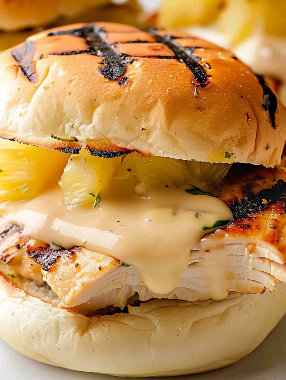 Grilled Hawaiian Chicken Sandwiches