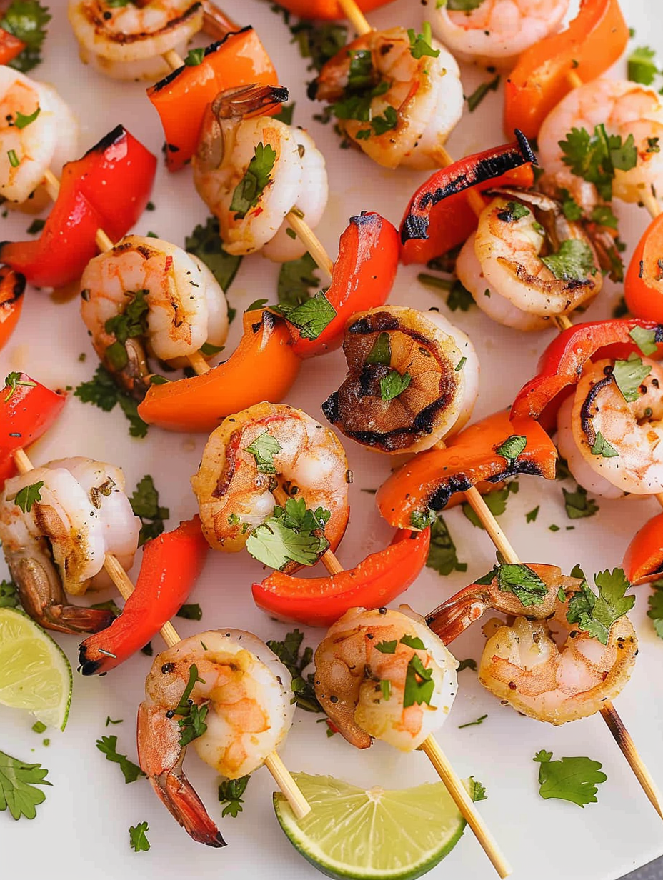 Brochetas de Camarón