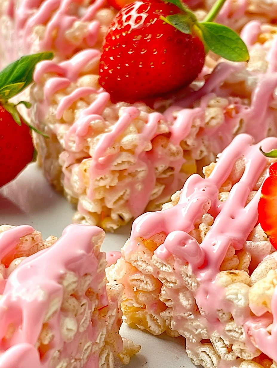 Strawberry Rice Krispy Treats