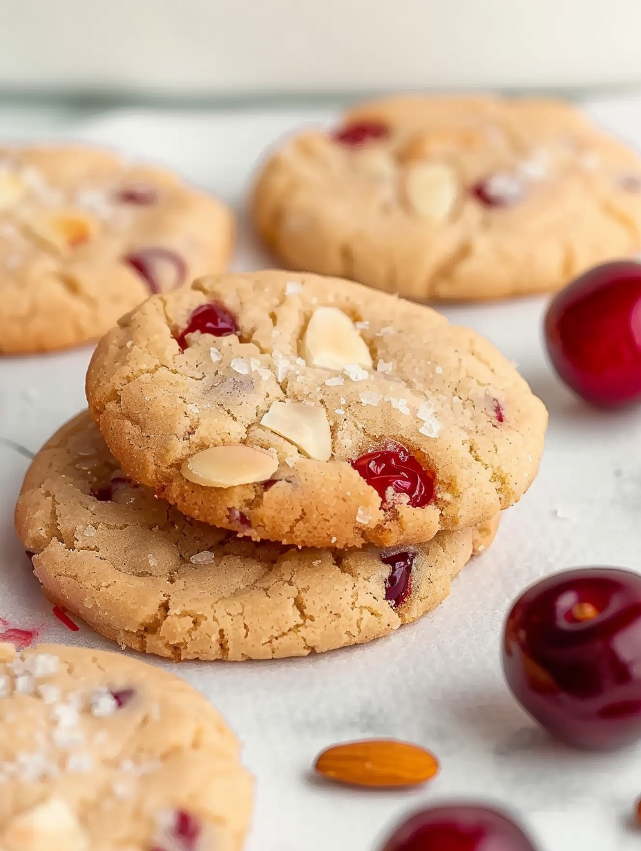 Soft Cherry Almond Icebox Cookies