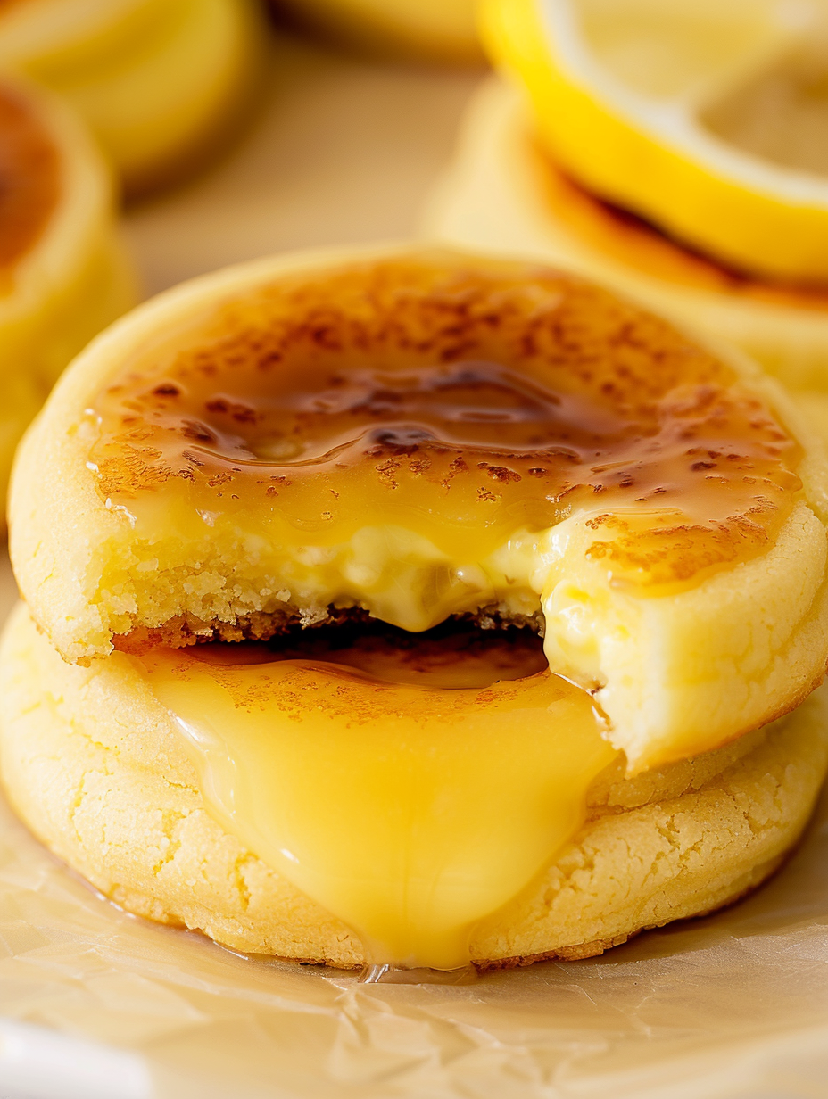 Lemon Crème Brûlée Cookies